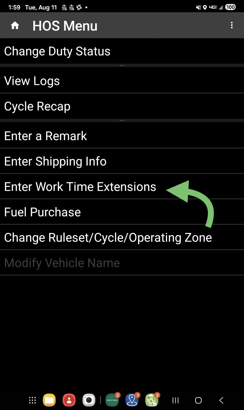 Work Extension SOP Step 5